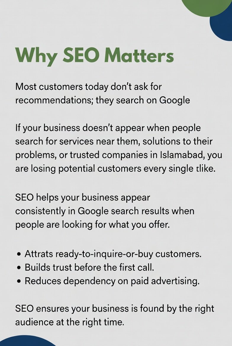 Why SEO Is Important for Your Business in Islamabad